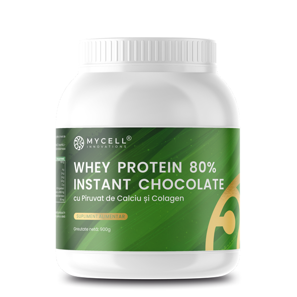 Whey Protein Chocolate cu Piruvat de Calciu si Colagen